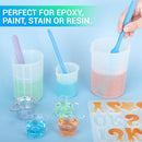 Gartful 6PCS Colored Silicone Spatula Stick, Reusable Epoxy Stir Sticks Scraper DIY Crafts Tools for Mixing Resin,… — 7