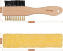 2-Piece Suede Brush and Suede Eraser, Suede Cleaner Kit, Suede Brush for Shoes Effectively Solves Stubborn Stains on Soft Bristle Shoes — 2