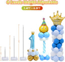 Chamvis 2 Set Balloon Column Kit - 6.56 feet Balloon Column Stand with Base for Baby Shower, Birthday Party, Graduation, Wedding Kids Party Centerpieces Decorations — 2