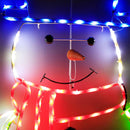 5FT 195 LED Snowman Light, Colorful Neon Light Sign Animated Christmas Decoration for Indoor Outdoor Yard Home Garden Christmas Festival Party Decoration — 4