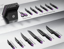 ASETY Knife Set, 15 PCS Kitchen Knife Set with Built-in Sharpener Block — 3