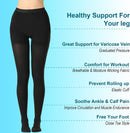 Medical Compression Pantyhose 20-30mmHg,Medical Hose Tights Women | XX-Large | Closed Toe Black — 2