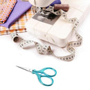Embroidery Scissors 3.6 inch Crafting Scissors with Leather Cover | Light Blue — 5