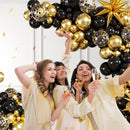 Black and Gold Balloon Arch Kit for Party Decorations | Black Gold — 2
