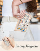 Shorogyt Compatible with Magsafe Wallet for Women, Watercolor Flower photo 3