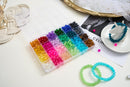 【2 Pack】 More Than 1300PCS Round Glass Beads for Jewelry Making,48 Colors 8mm Crystal Beads for Bracelets Jewelry… — 4