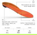 Superfeet Run Pain Relief Insoles for Plantar Fasciitis Relief & Runners with All Arch Heights Support & EVOLyte® Carbon Fiber - 7.5-9 Men / 8.5-10 Women - Tangerine — 3