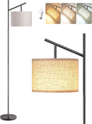 EDISHINE Modern Black Floor Lamps for Living Room, 64.7" Arc Standing Lamp — 8
