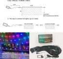OYCBUZO 300 LED Christmas Net Lights, 14.8ft x 5ft Mesh Lights Outdoor 8 Modes Green Wire, Waterproof Connectable String Lights Plug in for Bushes Xmas Tree Garden Holiday Party Decor - Multicolor — 7