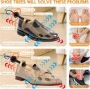 JJDPARTS Plastic & Wooden Shoe Stretcher, Pair 4-Way Shoe Expander Widener Shoe Tree Extender for Women Men | natural | Premium — 2