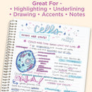 Zebra Pen MILDLINER No Bleed Highlighter, Assorted Colors, Dual Tip, 15-Pk | Assorted D | 1 Count (Pack of 15) — 5