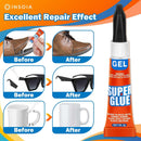 INSOIA Super Glue Gel Clear, 12 x 3g, All Purpose Non-Drip Single-Use — 5