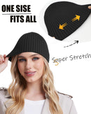 Wool Knit Beanie Hats for Men Women,Cuffless Winter Skull Caps — 3