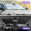 2026 Windshield Sun Shade Umbrella, Foldable Car Sunshade for Mid-Size Car — 4