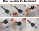WUTA Sharp Head Replaceable Pricking Iron Removable Round Hole Punch Leather Craft Chisel DIY Leather Tools 2nd Generation (60 Pcs Chisel Head) — 8