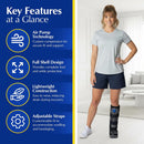 Brace Direct Full Shell Walking Boot - Tall Cam Fracture Boot with Air Pump — 3