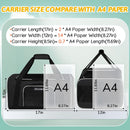 Petskd Small Pet Carrier 17" L x 12" W x 8.5" H Airline Approved, Black