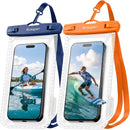 Rynapac IPX8 Waterproof Phone Pouch - 8.5in, 2 Pack Waterproof Phone Case for iPhone 17 16 15 Pro Max, Galaxy S26 S25 Ultra, Cellphone Dry Bag with Lanyard for Beach Vacation Travel Cruise Essentials — 1