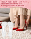 2 Pairs High Heel Cushion Insoles Weight Shifting Insoles for High Heels Gel Inserts for Women Transparent Comfort Pads 3/4 Self-Adhesive Arch Support Inserts for Flat Feet and Arch Pain Relief — 5