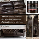 Leather Recoloring Balm and Scratch Repair Kit, Dark Brown Leather Restorer for Couches, Furniture, Car Seats, Leather Paint & Stain for — 3