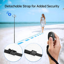 ATUMTEK Camera Remote Shutter for iPhone and Android Smartphones (2 Pack), Wireless Phone Remote Control Selfie Button for Photos and Videos (Bluetooth 5.2), Wrist Strap Included, Black photo 4