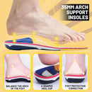 Plantar Fasciitis Relief Arch Support Insert Flat Feet Orthotics para - Yellow - MEN (9-9 1/2)|WOMEN (11-11 1/2)--280MM — 3