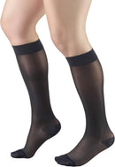 Truform Sheer Compression Stockings, 15-20 mmHg, Women's Knee High Length, 20 Denier, Charcoal, 2X-Large | 2X-Large (1 Pair) — 5