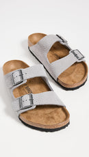 Birkenstock womens Arizona – Desert Buck Whale Gray — 4