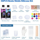 LET'S RESIN 16oz Epoxy Resin Kit with Coaster Molds Complete Set, Beginners — 7