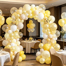 Blocesa Pearl Yellow and White Balloons Arch Kit Double Stuffed,Party Decor | Yellow White — 7