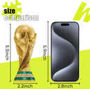 FIFA World Cup 2026 Wooden Pocket Puzzle 26Pcs Mini Trophy Decor 5.5x2.2in — 5