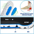 Unittype 4 Pairs Memory Foam Shoe Insoles Men Women, Men Us 8-12, Black — 3
