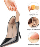 Heel Pads for Shoes that are Too Big, Heel Inserts for Women, Heel Grips for Womens Shoes, Heel Protectors, Heel Cushion Liners for Blisters Loose Shoes, Shoe Fillers (Foam RosybrownBlack 4Pairs) — 4