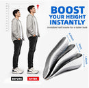Height Increase Insoles for Women Size 6-10 & Men Size 5-9, 3/4 Length Invisible Shoe Lifts, All-Day Comfort Shock Absorbing Heel Cushion Inserts (2.5CM) - 1.5CM — 3