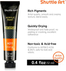 Shuttle Art Acrylic Paint Set, 15 x 12ml Tubes Artist Quality Non Toxic Rich Pigments Colors Perfect for Kids Adults Beginners Artists Painting on Canvas Wood Clay Fabric Ceramic Crafts | 15 Colors | 0.4 Fl Oz (Pack of 15) — 3