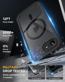 miracase for iPhone 17e Case & iPhone 16e Case, Full-Body Phone with Built-in Glass Screen Protector, [Magnetic with MagSafe] Military Drop Proof 17 E/ 16 E Cover Bumper 6.1 inch, Black — 4