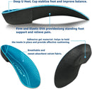 DR. POTTER+ 3/4 Orthotic Insoles, Shoe Inserts for Plantar Fasciitis Relief, High Arch Support Inserts for Flat Feet, Over-Pronation and Heel Pain (Medium(Men's 6.5-8.5 / Women's 7.5-9.5)) - Blue — 2