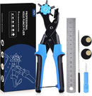 Diyife Professional Leather Hole Puncher, Punch Tool Kits for Belts, Blue — 1
