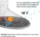 riemot Women's Sheepskin Insoles Winter Boot Inserts Premium Extra Thick Shearling Inserts Replacement Warm Furry Wool Shoe Insole Fleece Slipper Inserts Grey US 8/EU 39 - 1 Pair Sheepskin Insoles: Grey — 2