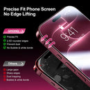 QHOHQ for iPhone 18 Pro Max Screen Protector, 9H+ Tempered Glass, 3+3 Pack — 4