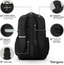 Targus 17” Voyager EXP Travel Backpack, Expandable 27L–30L Laptop Backpack, TSA Checkpoint-Friendly, Water-Resistant, RFID-Blocking Pocket, Fits Up to 17 Inch Laptop, Carry-On Size, Black - TBB664GL — 3