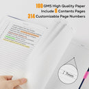 Hardcover Lined Notebook Journal for Writing, 320 Pages Leather Thick College Ruled Notebook Journal with 100GSM Paper, A5 (5.7'' X 8.4'') Daily Journal for Women Men Work Organization, Black | 2.Black — 4