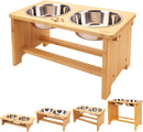 HTB Elevated Dog Bowls,Raised Dog Bowl Stand with 2 Stainless Steel…