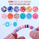 AIPRIDY 3200 Pieces Girls Toys Bracelet Making Kit, Unicorn/Mermaid Clay Beads Jewelry Activity Kit, DIY Crafts… — 2