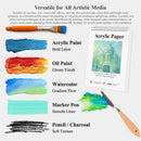 Fuxi Acrylic Paint Book Pad, 11x14 Inch 246lb/400GSM Art Paper for Acrylic Painting | 20 Sheets (40 Pages) Notebook for Painting, Drawing & Art Supplies. | White | 11" x 14" (Pack of 1) — 6