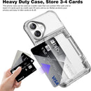 ACANDYA for iPhone 16 Case Wallet with Credit Card Holder Clear Transparent — 3