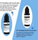 EDSRDXS 2x20ml Soft & Hard UV Resin Bonding Glue Kit with UV Light — 2