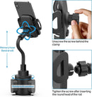Phone Holders for Your Car, Adjustable Gooseneck Cup Car Phone Holder photo 4