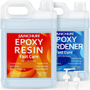 JANCHUN Epoxy Resin Kit 2 Gallon, Crystal Clear Bubble Free Resin with Pumps — 1