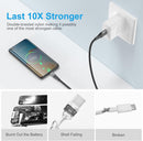 USB A to USB C Cable 3Pack 10Ft Fast Charging 3A Long Nylon Braided Cord 8